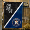 White Sox vs Astros House Divided Flag, MLB House Divided Flag