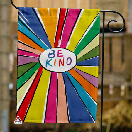 Be Kind Rainbow Garden Flag, LGBT Community House Flag