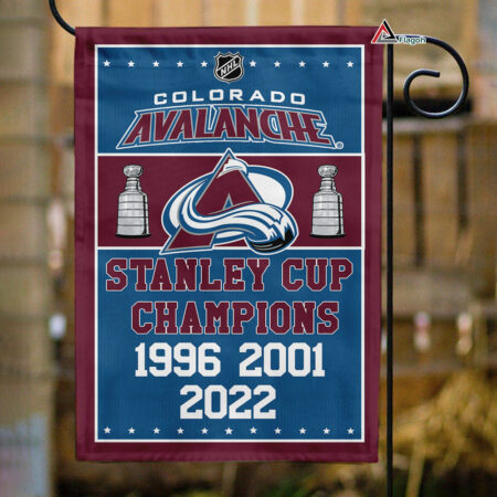 Colorado Avalanche Stanley Cup Champions Flag, Avalanche Stanley Cup Flag, NHL Premium Flag
