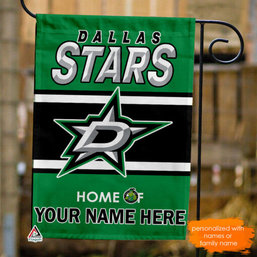 Custom Name Dallas Stars Flag, Victor E. Green House Flag, Welcome Sports Garden Flag, Personalised Hockey Team Banner