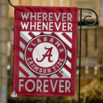 Alabama Crimson Tide Forever Fan Flag, NCAA Sport Fans Outdoor Flag