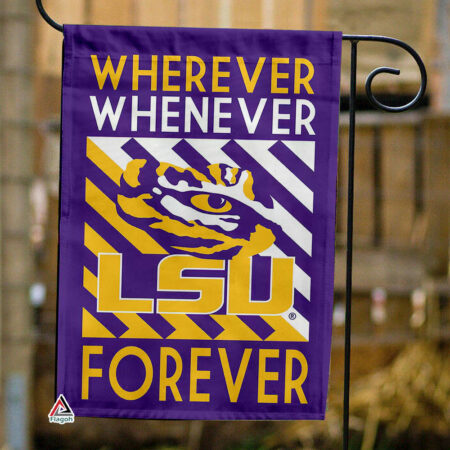 LSU Tigers Forever Fan Flag, NCAA Sport Fans Outdoor Flag