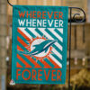 Miami Dolphins Forever Fan Flag, NFL Sport Fans Outdoor Flag