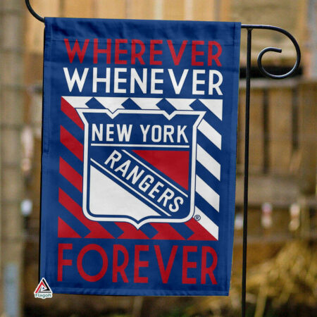 New York Rangers Forever Fan Flag, NHL Sport Fans Outdoor Flag