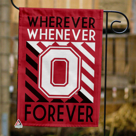 Ohio State Buckeye Forever Fan Flag, NCAA Sport Fans Outdoor Flag
