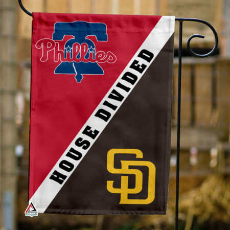 Phillies vs Padres House Divided Flag, MLB House Divided Flag