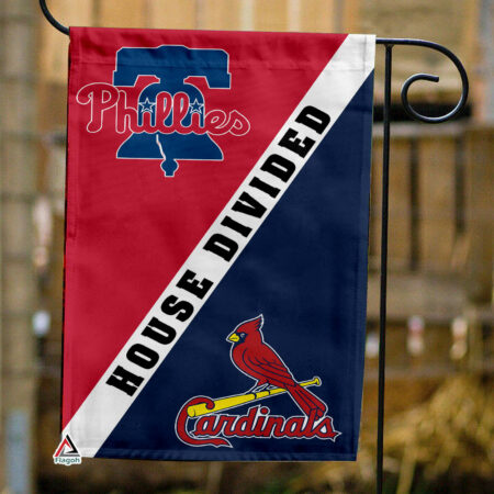 Phillies vs Cardinals House Divided Flag, MLB House Divided Flag