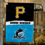 Pirates vs Marlins House Divided Flag, MLB House Divided Flag