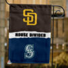 Padres vs Mariners House Divided Flag, MLB House Divided Flag