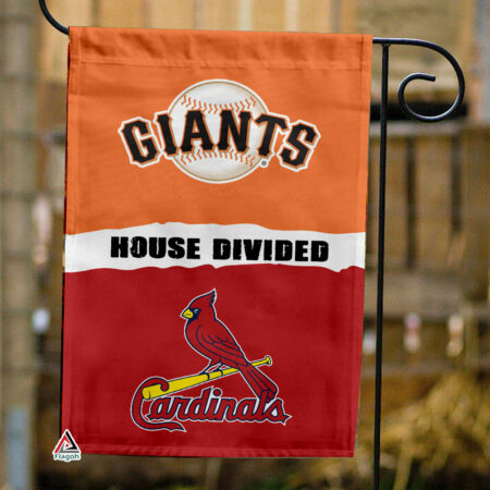 Giants vs Cardinals House Divided Flag, MLB House Divided Flag