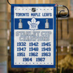 Toronto Maple Leafs Stanley Cup Champions Flag, Maple Leafs Stanley Cup Flag, NHL Premium Flag
