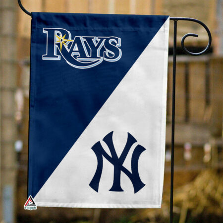 Rays vs Yankees House Divided Flag, MLB House Divided Flag
