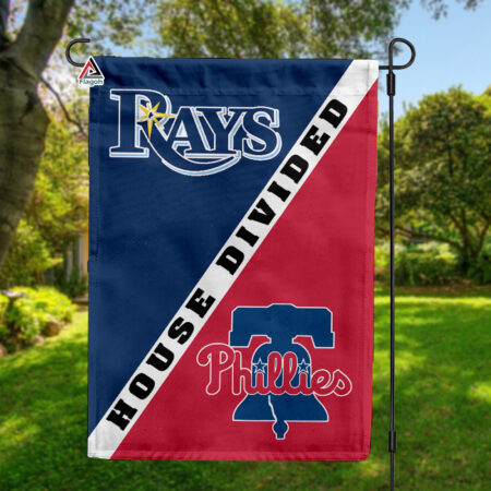 Rays vs Phillies House Divided Flag, MLB House Divided Flag
