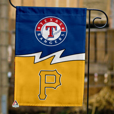 Rangers vs Pirates House Divided Flag, MLB House Divided Flag