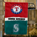 Rangers vs Mariners House Divided Flag, MLB House Divided Flag