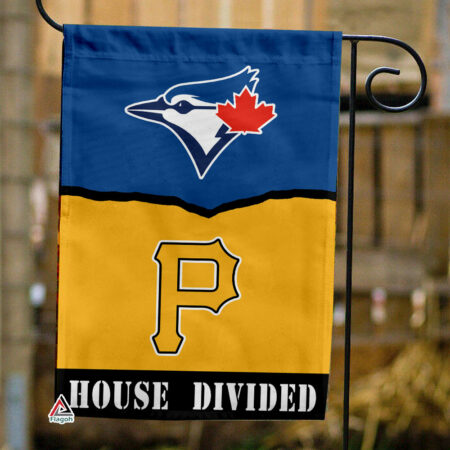 Blue Jays vs Pirates House Divided Flag, MLB House Divided Flag