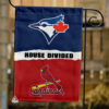 Blue Jays vs Cardinals House Divided Flag, MLB House Divided Flag