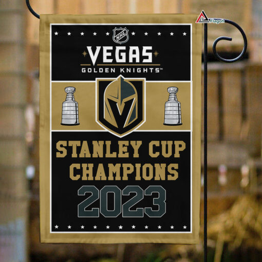 Vegas Golden Knights Stanley Cup Champions Flag, Golden Knights Stanley Cup Flag, NHL Premium Flag