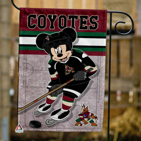 Arizona Coyotes x Mickey Hockey Flag, Arizona Coyotes Flag, NHL Premium Flag