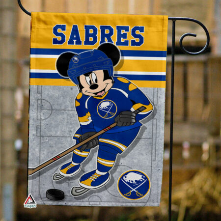 Buffalo Sabres x Mickey Hockey Flag, Buffalo Sabres Flag, NHL Premium Flag