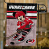 Carolina Hurricanes x Mickey Hockey Flag, Carolina Hurricanes Flag, NHL Premium Flag