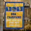 Golden State Warriors Championship Flag, NBA Premium Flag, NBA Championship Flag