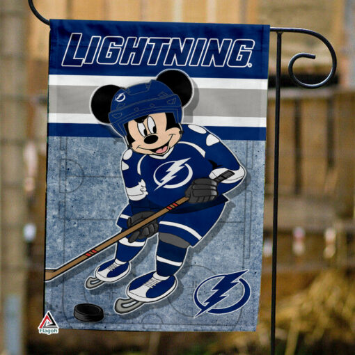 Tampa Bay Lightning x Mickey Hockey Flag, Tampa Bay Lightning Flag, NHL Premium Flag