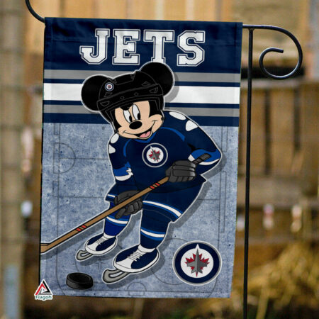 Winnipeg Jets x Mickey Hockey Flag, Winnipeg Jets Flag, NHL Premium Flag