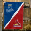 Royals vs Cardinals House Divided Flag, MLB House Divided Flag
