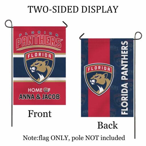 Custom Name Florida Panthers Flag, Stanley C. Panther House Flag, Welcome Sports Flag, Personalised Hockey Team Banner