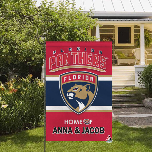 Custom Name Florida Panthers Flag, Stanley C. Panther House Flag, Welcome Sports Flag, Personalised Hockey Team Banner