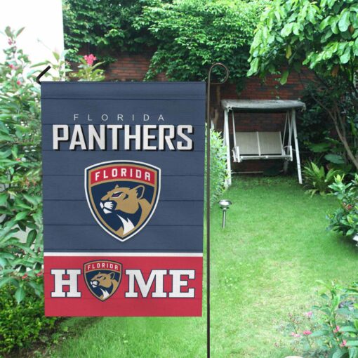 Florida Panthers Hockey Flag, Stanley Mascot Personalized Ice Hockey Fan Welcome Flags, Custom Family Name NHL Premium Decor