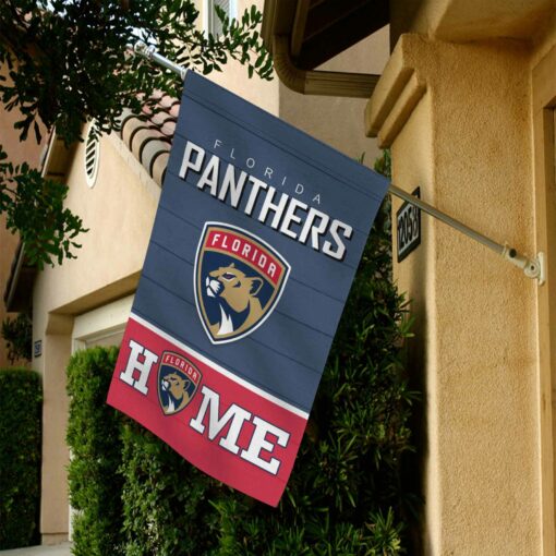 Florida Panthers Hockey Flag, Stanley Mascot Personalized Ice Hockey Fan Welcome Flags, Custom Family Name NHL Premium Decor