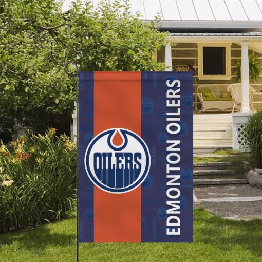 Custom Name Edmonton Oilers Flag, Hunter House Flag, Welcome Sports Flag, Personalised Hockey Team Banner