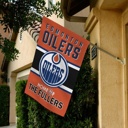 Custom Name Edmonton Oilers Flag, Hunter House Flag, Welcome Sports Flag, Personalised Hockey Team Banner