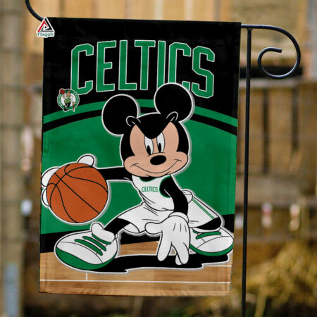 Boston Celtics x Mickey Basketball Flag, NBA Premium Flag