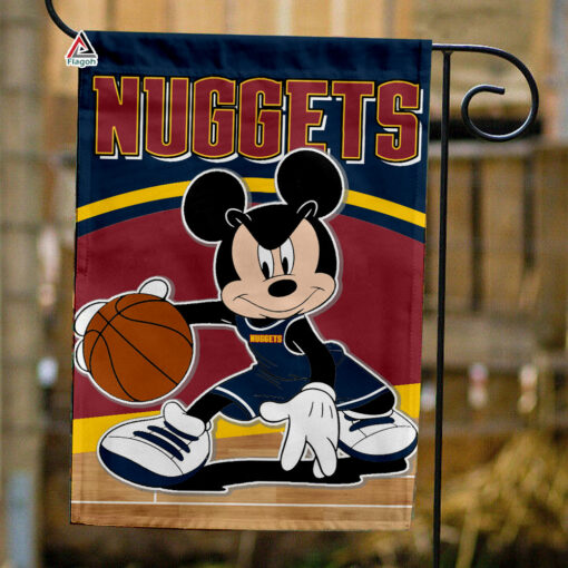 Denver Nuggets x Mickey Basketball Flag, NBA Premium Flag