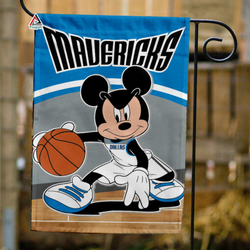 Dallas Mavericks x Mickey Basketball Flag, NBA Premium Flag