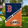 Red Sox vs Giants House Divided Flag, MLB House Divided Flag