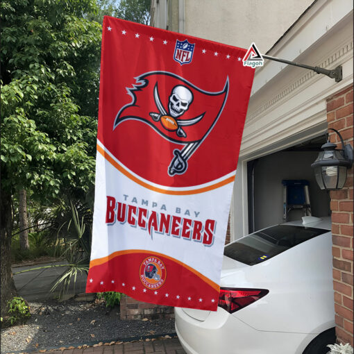 Tampa Bay Buccaneers Football Team Flag, NFL Premium Two-sided Vertical Flag