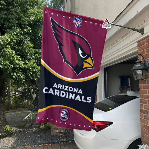Arizona Cardinals Football Team Flag, NFL Premium Two-sided Vertical Flag