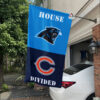 Carolina Panthers vs Chicago Bears House Divided Flag, NFL House Divided Flag