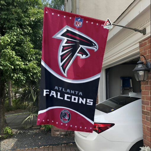 Atlanta Falcons Football Team Flag, NFL Premium Two-sided Vertical Flag