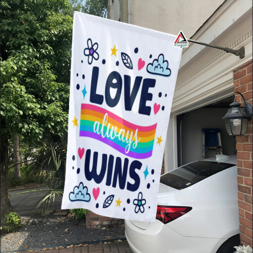 Love Wins Flag, Welcome LGBT Flag, Pride Garden Flag, Happy Pride Month, Rainbow Garden Flag, LGBTQ+ Lesbian Gay Transgender Outdoor Decor