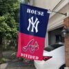 Yankees vs Braves House Divided Flag, MLB House Divided Flag