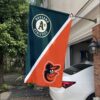 Athletics vs Orioles House Divided Flag, MLB House Divided Flag