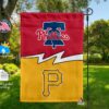 Phillies vs Pirates House Divided Flag, MLB House Divided Flag