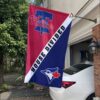 Phillies vs Blue Jays House Divided Flag, MLB House Divided Flag