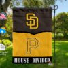 Padres vs Pirates House Divided Flag, MLB House Divided Flag