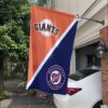 Giants vs Nationals House Divided Flag, MLB House Divided Flag